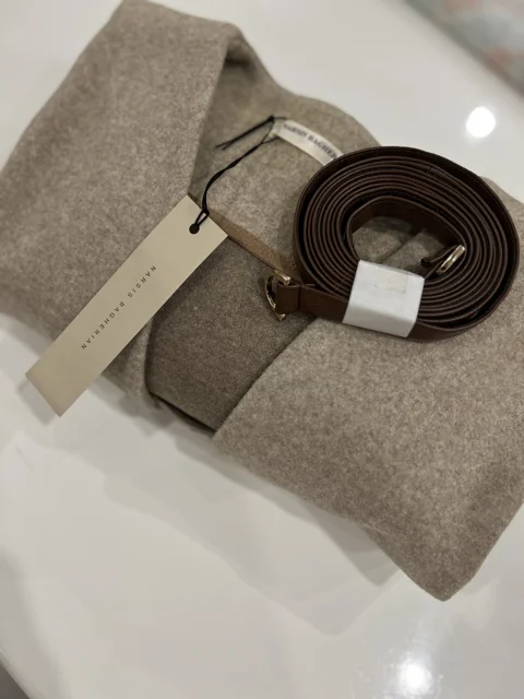 کمربند چرمی قهوه ای