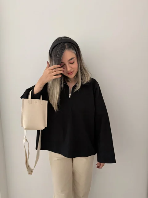بلوز نیم زیپ